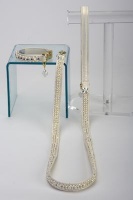 Cream Funk Luxe Leash<br />Collar and leash sold separately