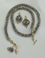 Olive Posh Ear Drops<br />Ear Drops and Necklace sold separately
