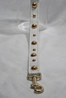 White Golden Grid Leash<br />