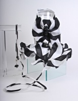 Graphic Stripe Leash<br />Gown and leash sold separately