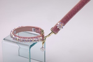 Pink Princess Collar<br />Collar and leash sold separately
