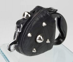 Spike Black Retractable Leash<br />