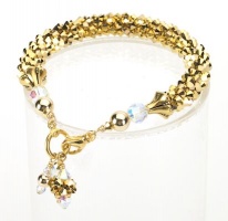 Gilt Crystal Cascade Necklace<!--Dogs--><br />