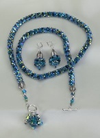 Lake Necklace<!--Women--><br />Ear Drops and Necklace sold separately