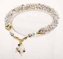 Champagne<br />Crystal Cascade Necklace<!--Dogs--><br />