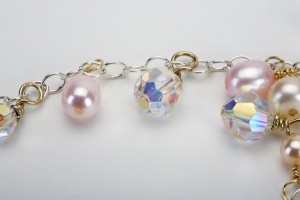 Diamond Rose Jewelry Chain Leash<br />Detail