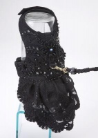 Black Tie Lace Gown<br />Coat and leash sold separately
