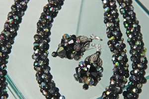 Starry Night Ear Drops<br />Necklace and ear rings sold separately
