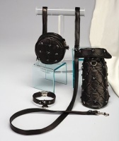 Ebony Walking Bag<br />Coat, leash, collar and bag sold separately