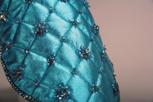 Turquoise Princess Coat<br />Closeup