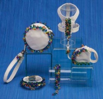 Tropical Garden Walking Bag<br />Collar, Leash, Harness, Bag and Bracelet sold separately