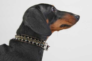 Ebony Pyramid Collar<br />