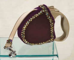 Ultraviolet Retractable Leash<br />The swivel snap is brass (instead of nickel as pictured).