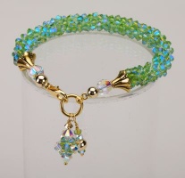 Peridot<br />Crystal Cascade Necklace<!--Dogs--><br />