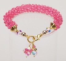 Rose Crystal Cascade Necklace<!--Dogs--><br />