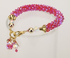 Fire Crystal Cascade Necklace<!--Dogs--><br />