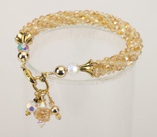 Ginger Crystal Cascade Necklace<!--Dogs--><br />
