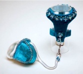 Turquoise Renaissance<br />Covered Retractable Leash