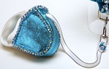 Turquoise Princess Retractable Leash