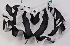 Graphic Stripe Detachable Skirt for Party Puff